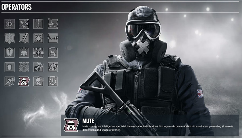 Rainbow Six Siege Operators Biography Mute