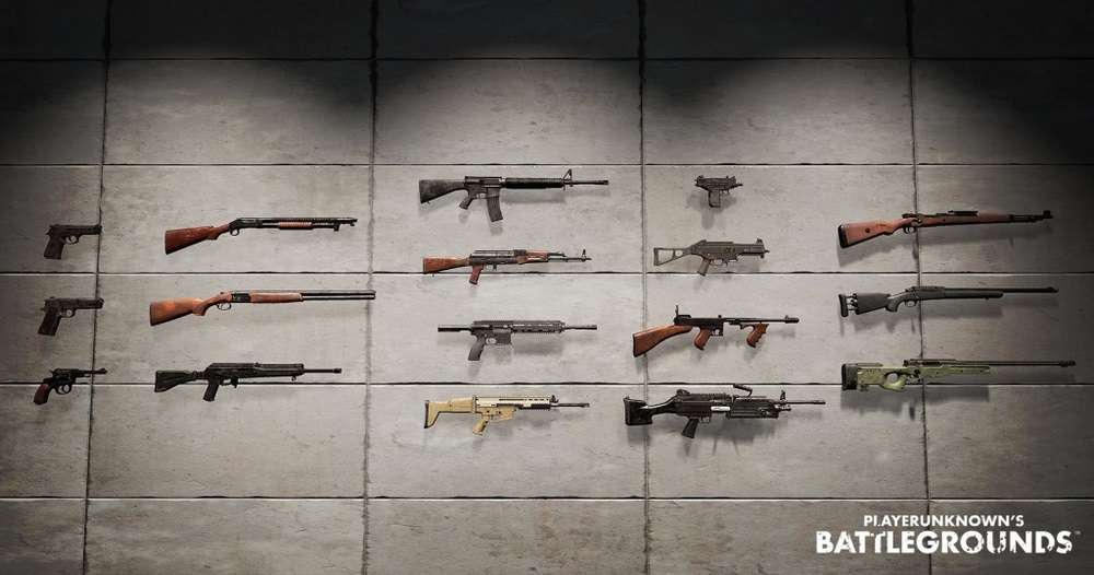 PlayerUnknowns Battlegrounds weapons