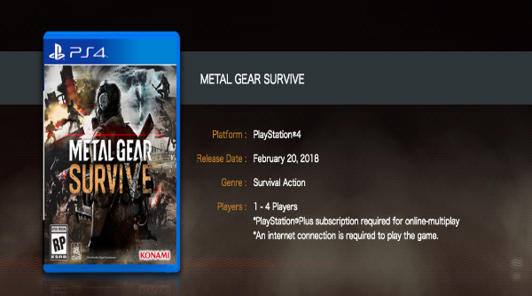 Metal gear survive needs a constant internet connection