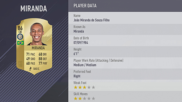 fifa 18 best defenders miranda