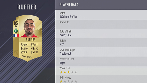 fifa 18 ruffier overall