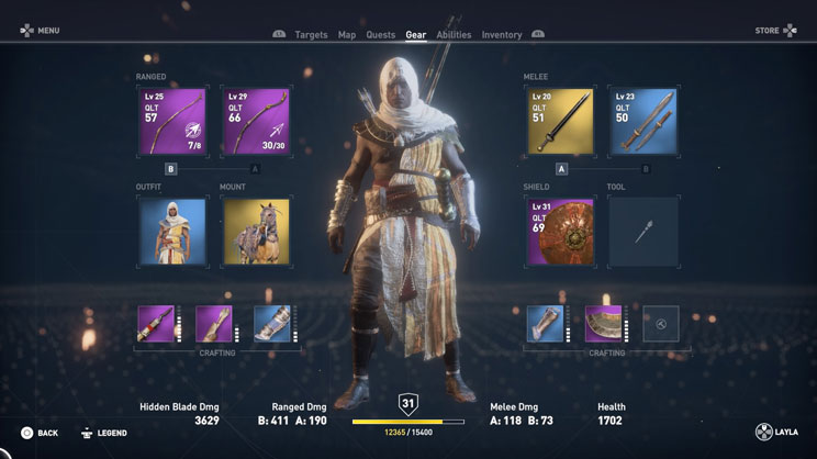 AC Origins Gears