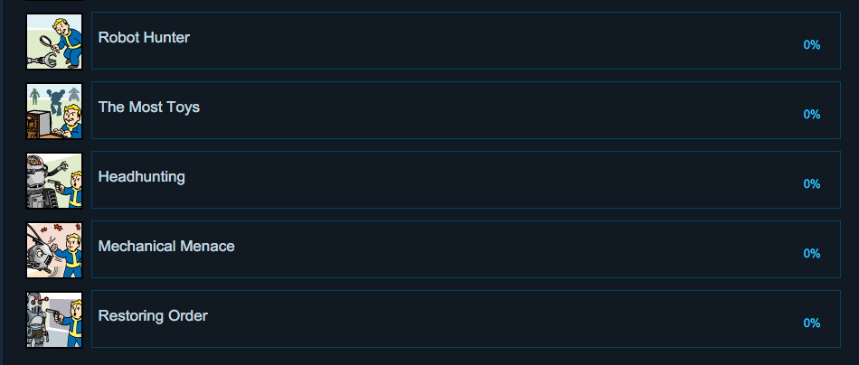 fallout 4 new achievements