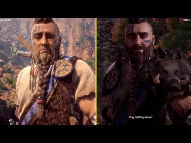 مقایسه گرافیک تریلر E3 2016 با نسخه فیزیکی بازی Horizon Zero Dawn