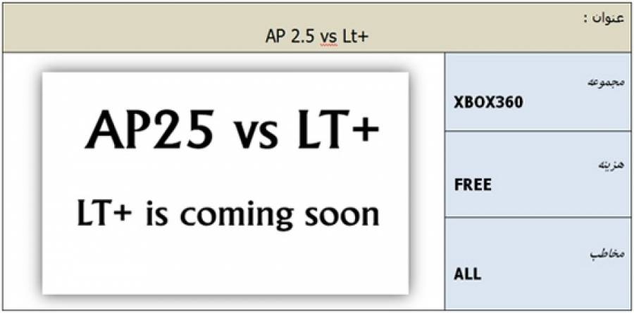 AP25 Vs LT Plus